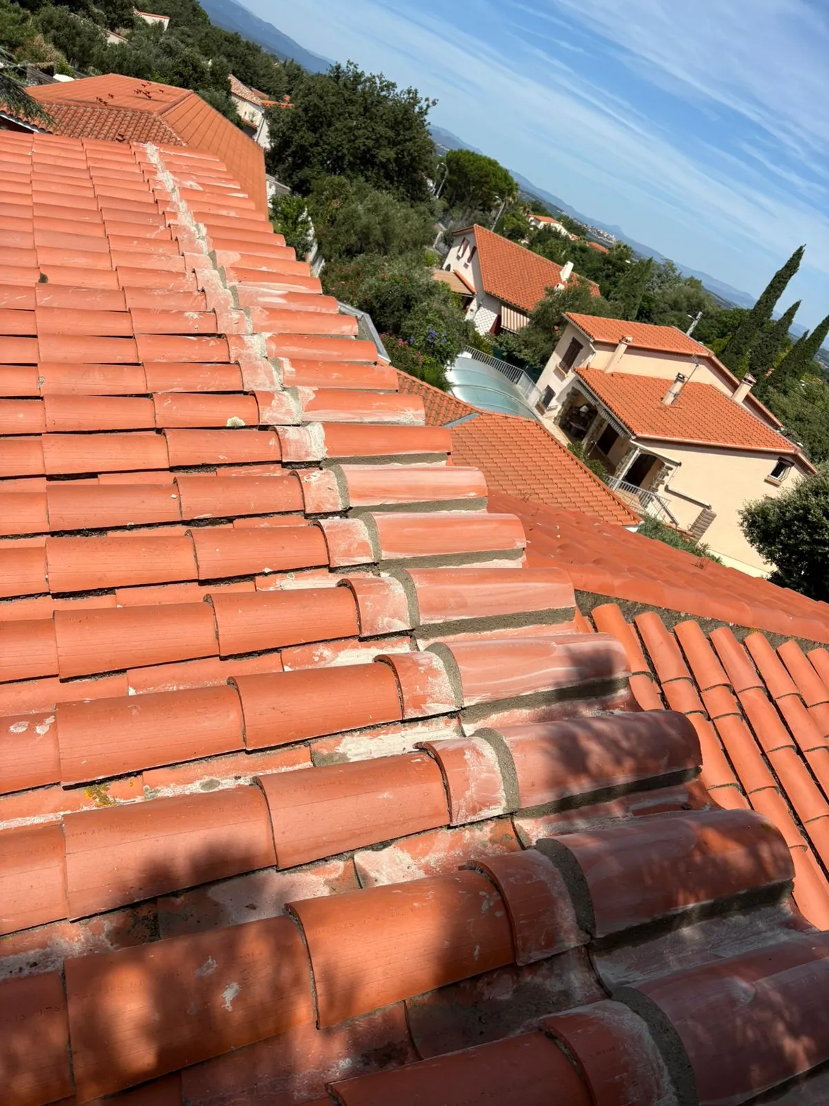 Chantier de couverture dans les Yvelines