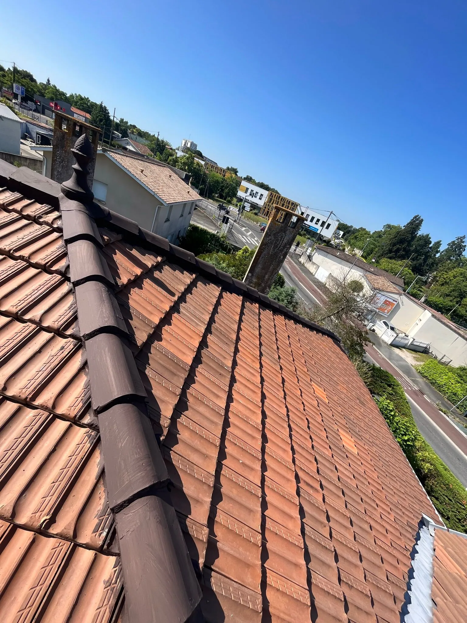 Chantier de couverture dans les Yvelines